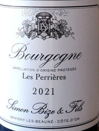 Domaine Simon Bize Bourgogne Les Perrieres Rouge 2021